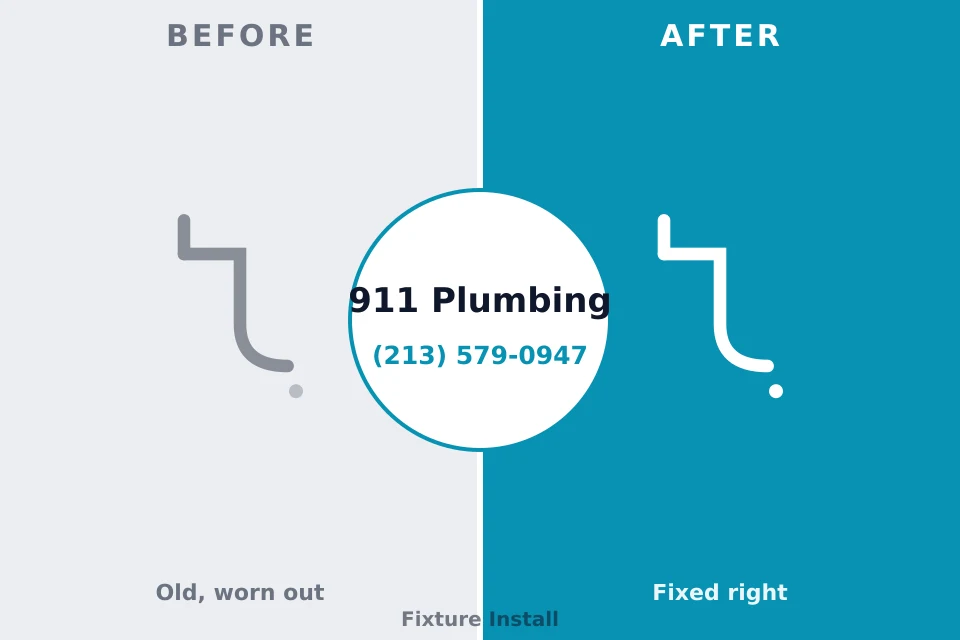 Before and after: plumbing repair Sandia Heights, NM